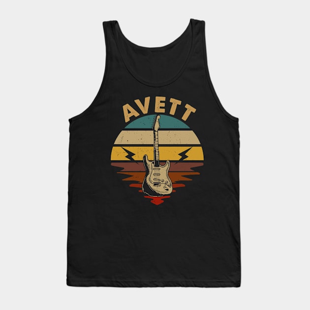 Vintage Guitar Proud To Be Avett Name Retro Tank Top by ElinvanWijland birds